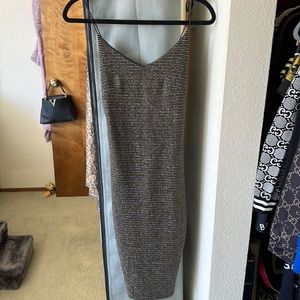 Black dress with silver and gold ,size small